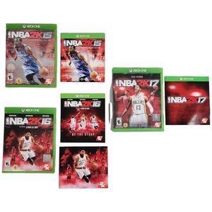 Xbox One NBA Game Lot - 2K15, 2K16 & 2K17
